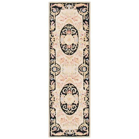 SAFAVIEH Savonnerie SAV206A Handmade Ivory / Gold Rug