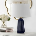thumbnail image 1 of SAFAVIEH Sawyer 24 in. Textured Ceramic Table Lamp, Navy Blue, 1 of 4