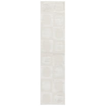 SAFAVIEH Saylor Aras Geometric Runner Rug, Ivory, 2' x 8'