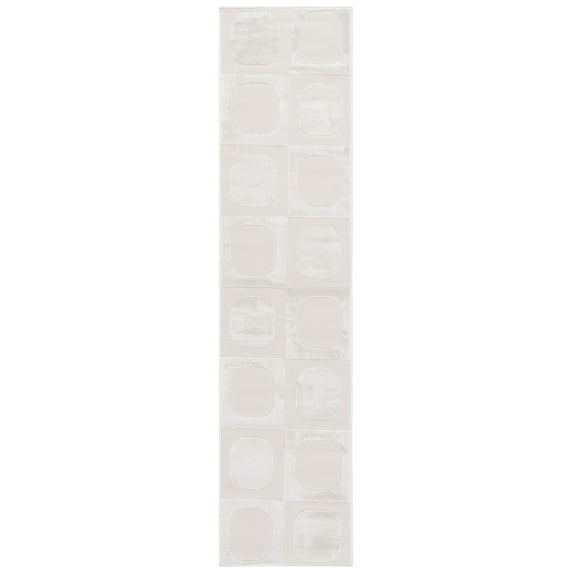SAFAVIEH Saylor Aras Geometric Runner Rug, Ivory, 2' x 8'