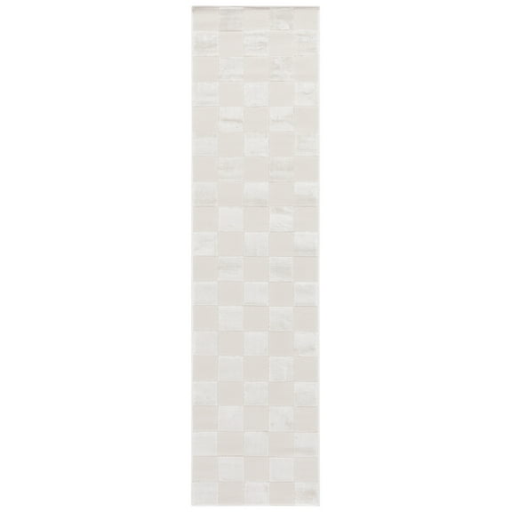 SAFAVIEH Saylor Ethelred Geometric Runner Rug, Ivory, 2' x 8'