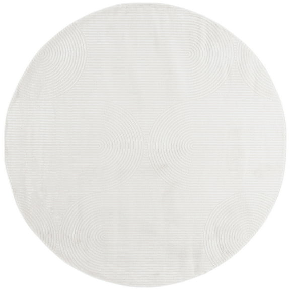SAFAVIEH Saylor Mladen Geometric Area Rug, Ivory, 6'3" x 6'3" Square