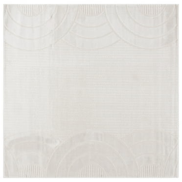 SAFAVIEH Saylor Ralph Geometric Area Rug, Ivory, 6'3" x 6'3" Square