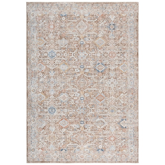 SAFAVIEH Scarlett Cennetig Floral Area Rug, Brown/Ivory, 8' x 10'