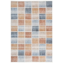 SAFAVIEH Scarlett Nader Geometric Area Rug, Beige/Ivory Rust, 8' x 10'