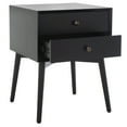 thumbnail image 1 of SAFAVIEH Scully 2 Drawer Nightstand, Black/Antique Gold, 1 of 14