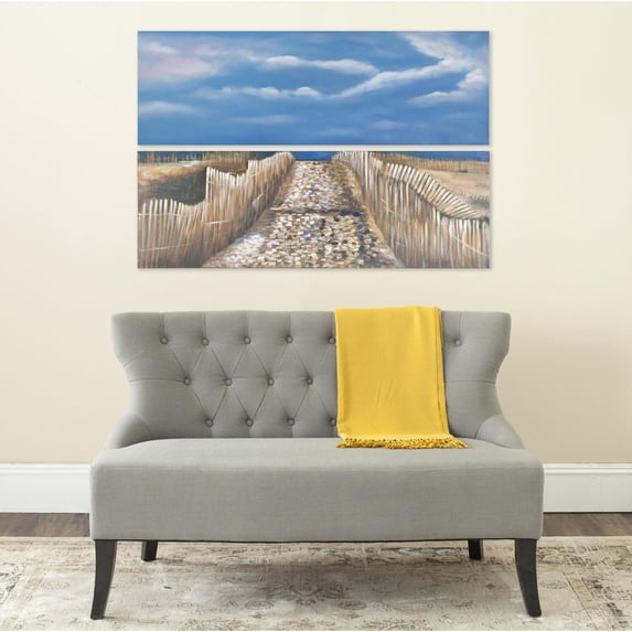 SAFAVIEH Sea And Sand Diptych Wall Art 16" x 48"