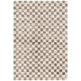 thumbnail image 1 of SAFAVIEH Seattle Dallas Geometric Shag Area Rug, Ivory/Brown, 4' x 6', 1 of 10
