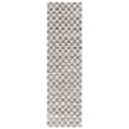 thumbnail image 1 of SAFAVIEH Seattle Dallas Geometric Shag Runner Rug, Ivory/Grey, 2'3" x 8', 1 of 7