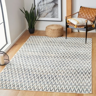 SAFAVIEH Sedona Collection SED877A Ivory / Dark Grey Rug