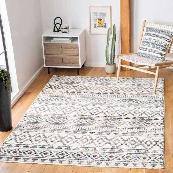 SAFAVIEH Sedona Collection SED883A Ivory / Grey Rug