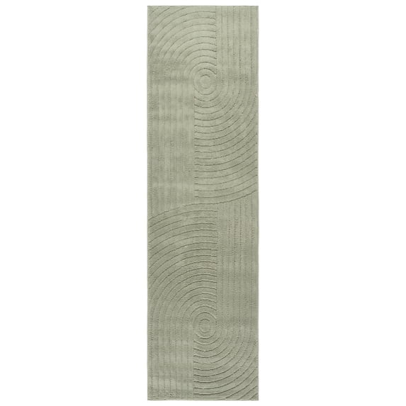SAFAVIEH Selena Barnes Geometric Runner Rug, Green, 2'2" x 8'