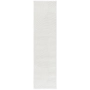 SAFAVIEH Selena Devyn Abstract Runner Rug, Ivory, 22" x 8