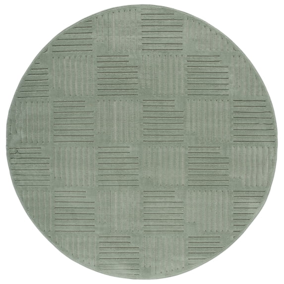 SAFAVIEH Selena Josiah Abstract Area Rug, Green, 6'7" x 6'7" Round