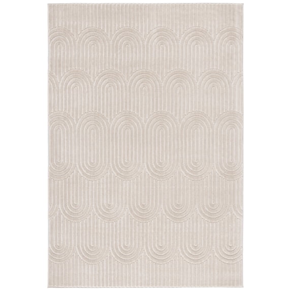 SAFAVIEH Selena Lue Geometric Area Rug, Beige, 4' x 6'