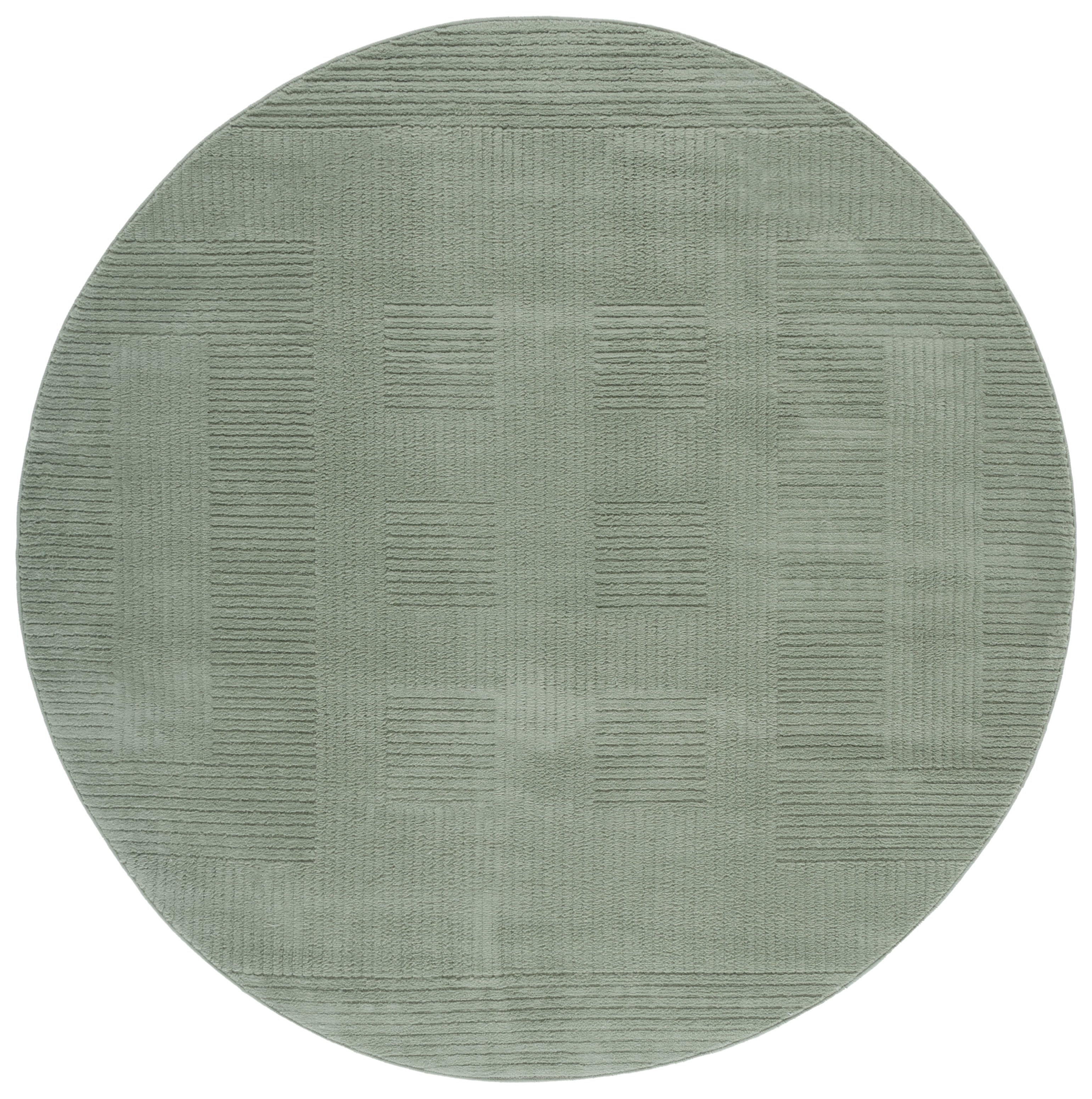 SAFAVIEH Selena Marion Geometric Area Rug, Green, 6'7" x 6'7" Round