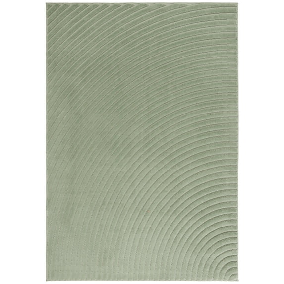 SAFAVIEH Selena Nancy Geometric High-Low Area Rug, Green, 4' x 6'