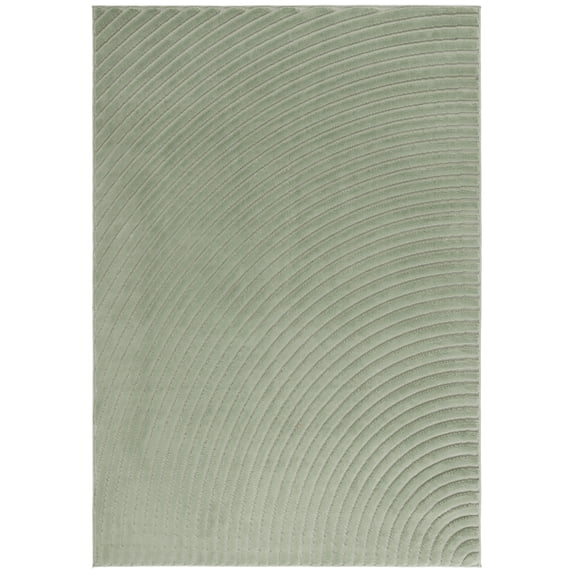 SAFAVIEH Selena Nancy Geometric High-Low Area Rug, Green, 8' x 10'