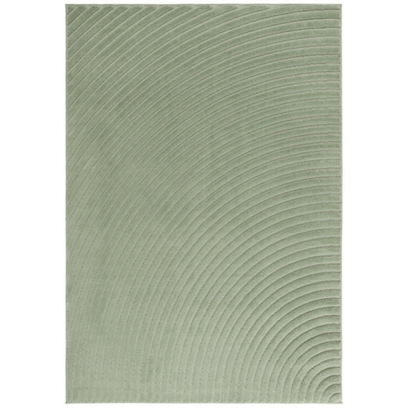SAFAVIEH Selena Nancy Geometric High-Low Area Rug, Green, 9' x 12'