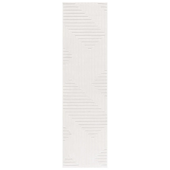 SAFAVIEH Selena Oakley Geometric Runner Rug, Ivory, 2'2" x 8'