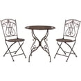 thumbnail image 1 of SAFAVIEH Semly Rustic Outdoor Patio 3 Pc Bistro Set, Unearthed Rust, 1 of 9