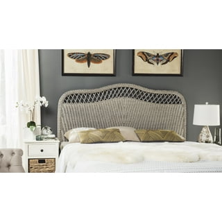 White wicker headboard queen outlet