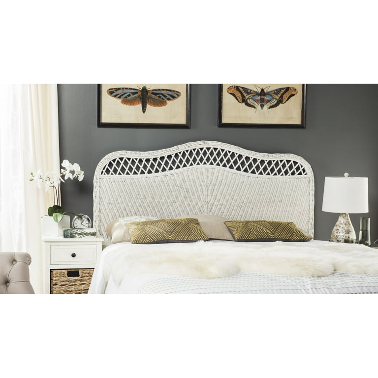 White coastal queen headboard deals