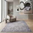 thumbnail image 1 of SAFAVIEH Serapi Amable Oriental Machine Washable Area Rug, Grey/Pink, 6'7" x 9', 1 of 13