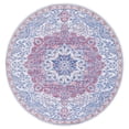 thumbnail image 1 of SAFAVIEH Serapi Braden Traditional Machine Washable Area Rug, Ivory/Red, 6'7" x 6'7" Round, 1 of 10