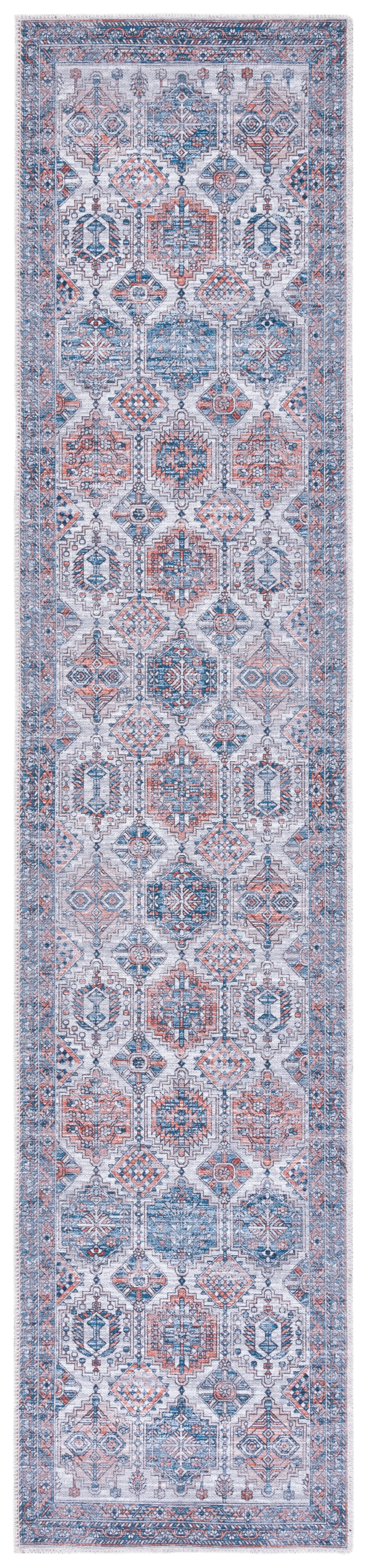 Ivory Rust Easy-Care Viscose Chenille 24" Accent Rug