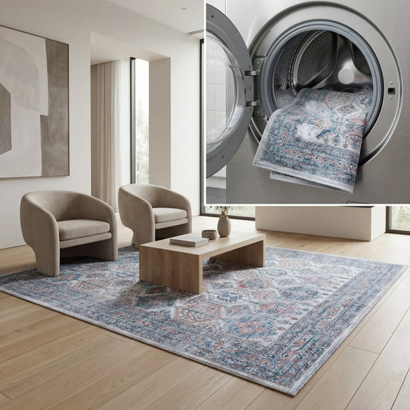 SAFAVIEH Serapi Collection SEP520A Ivory / Rust Rug