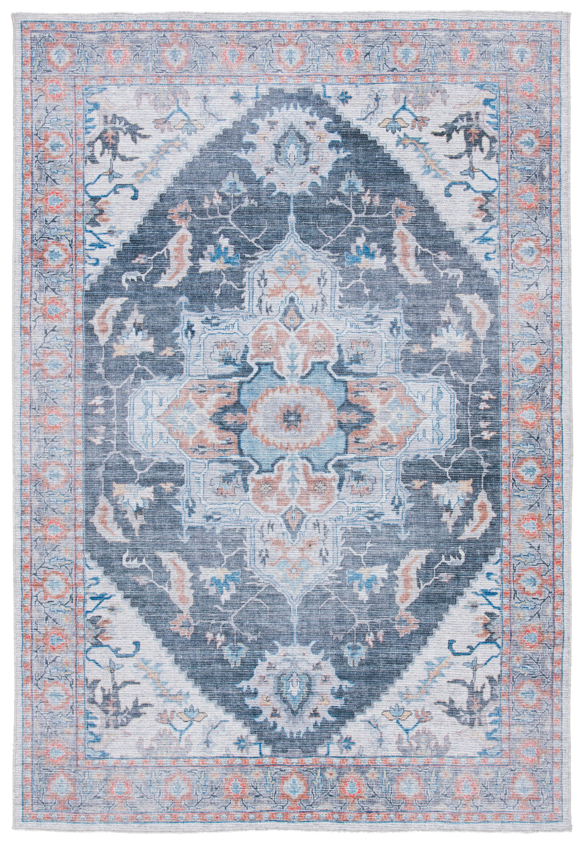 Handmade Charcoal and Ivory Viscose Area Rug, 8' x 10'