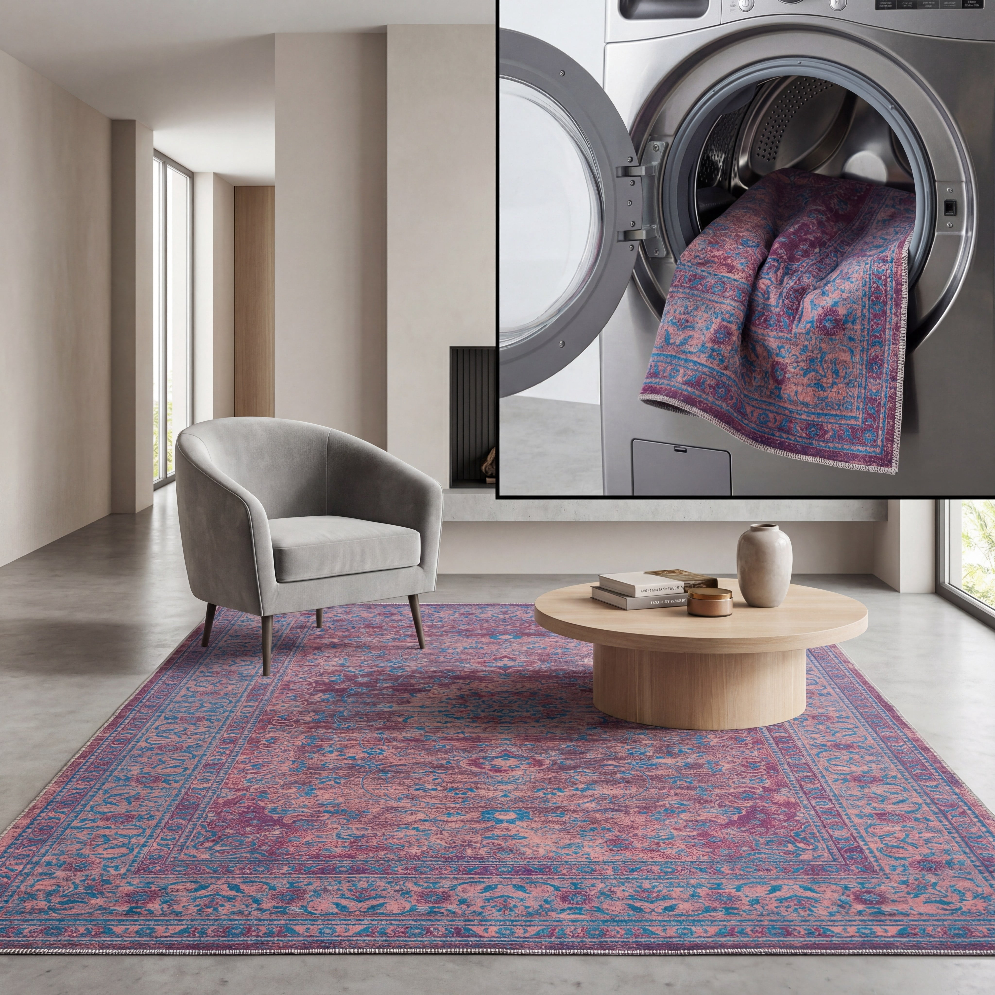 SAFAVIEH Serapi Collection SEP550D Gold / Blue Rug
