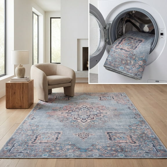 SAFAVIEH Serapi Collection SEP580A Ivory / Blue Rug