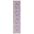 thumbnail image 1 of SAFAVIEH Serapi Donald Oriental Machine Washable Runner Rug, Blue/Rust, 2' x 9', 1 of 12