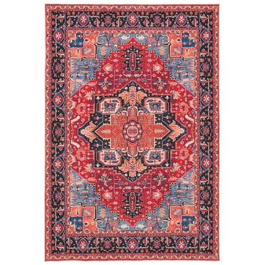 SAFAVIEH Serapi Glenn Oriental Area Rug, Red/Blue, 5'3" x 7'6"