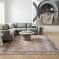 thumbnail image 1 of SAFAVIEH Serapi Kim Oriental Machine Washable Area Rug, Rust/Grey, 9' x 12', 1 of 15