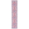 thumbnail image 1 of SAFAVIEH Serapi Mia Oriental Machine Washable Runner Rug, Light Blue/Red, 2' x 9', 1 of 12