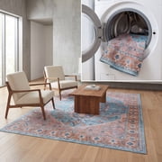 SAFAVIEH Serapi Tamia Oriental Area Rug, Blue/Orange, 53" x 76"