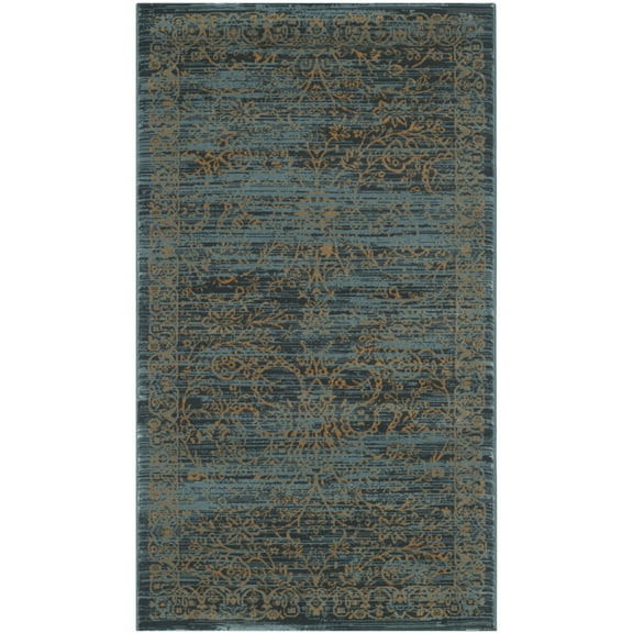 SAFAVIEH Serenity Careen Traditional Area Rug, Turquoise/Gold, 3'3" x 5'3"