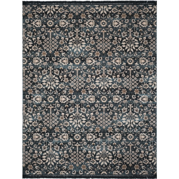 SAFAVIEH Serenity Collection SER209G Turquoise / Cream Rug