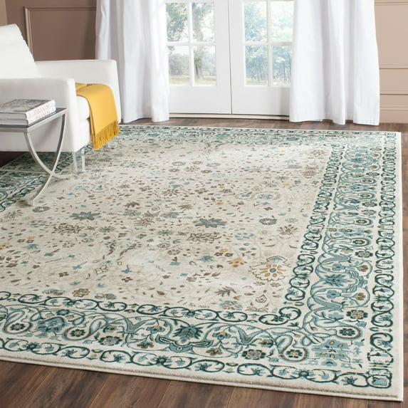 SAFAVIEH Serenity Valentin Border Area Rug, Beige/Blue, 8' x 10'