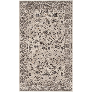 SAFAVIEH Serenity Valentin Border Area Rug, Cream/Brown, 3'3" x 5'3"