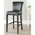 thumbnail image 1 of SAFAVIEH Seth Transitional Glam Bar Stool with Footrest, Black, 1 of 2