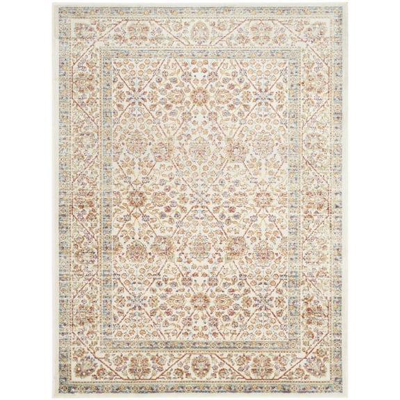 SAFAVIEH Sevilla Collection SEV813B Ivory/Multi Rug
