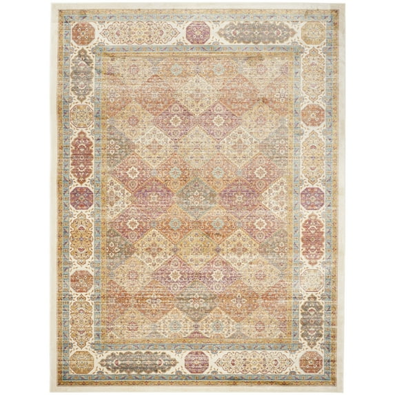 SAFAVIEH Sevilla Collection SEV815B Ivory/Multi Rug