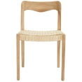 thumbnail image 1 of SAFAVIEH Sezia Coastal Rattan Solid Dining Bistro Chair, Natural, 1 of 13