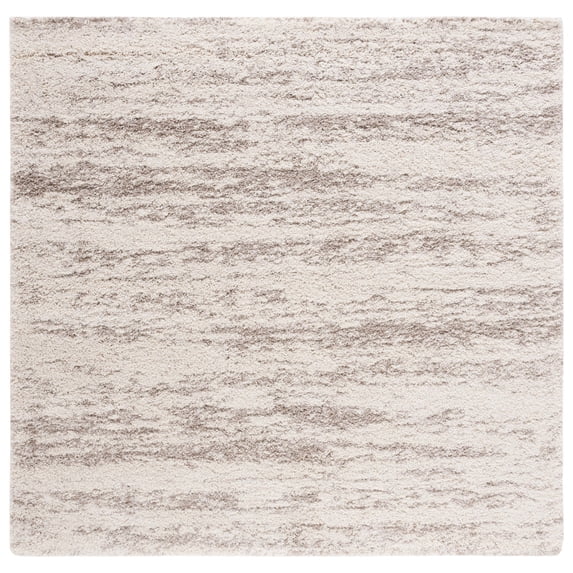 SAFAVIEH Shag Ivonette Solid Area Rug, Dark Beig, 4' x 6'