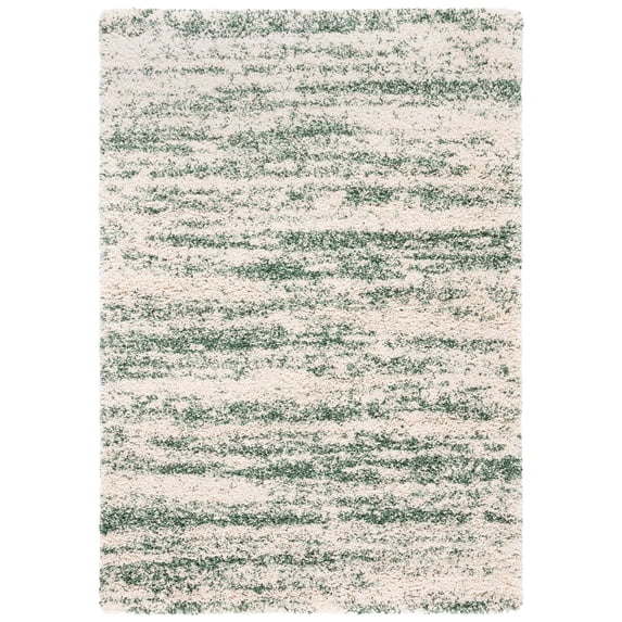 SAFAVIEH Shag Ivonette Solid Area Rug, Dark Beig, 8' x 10'