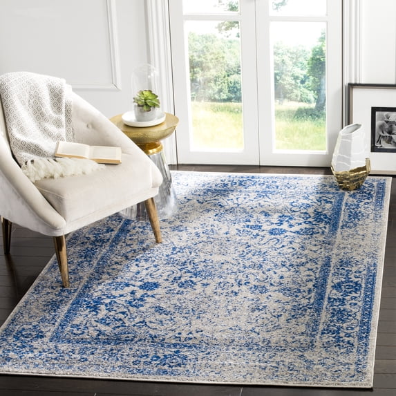 Safavieh Shawn Traditional Faded Area Rug, Gray/Blue, 6' x 6' Square